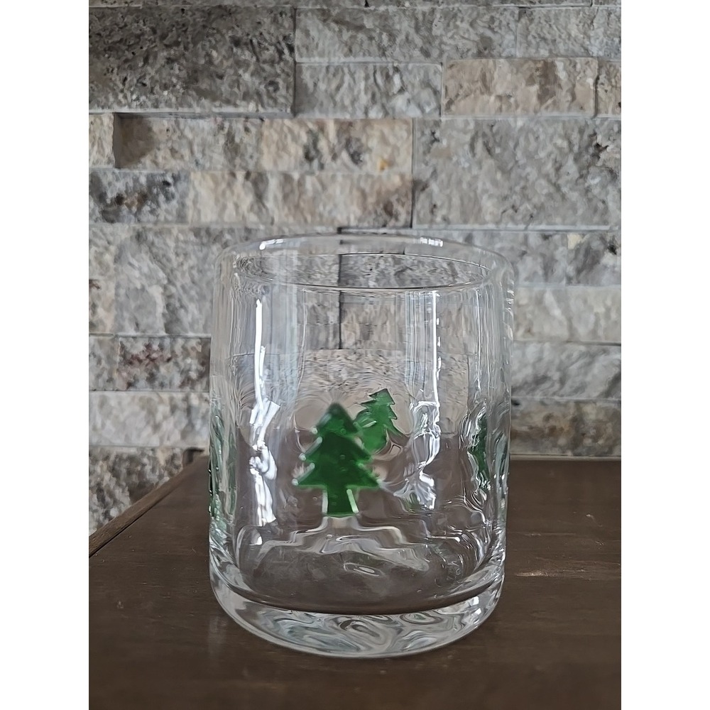 Slant Collections Christmas Glasses Double Old Fashioned Icon Handblown Cocktail